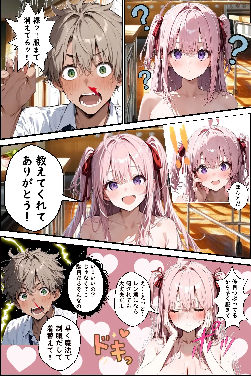 Hぷにんぐ  幼馴染魔法少女3人と魔法失敗でラッキースケベ連発のハーレム学園生活 - 24ページ