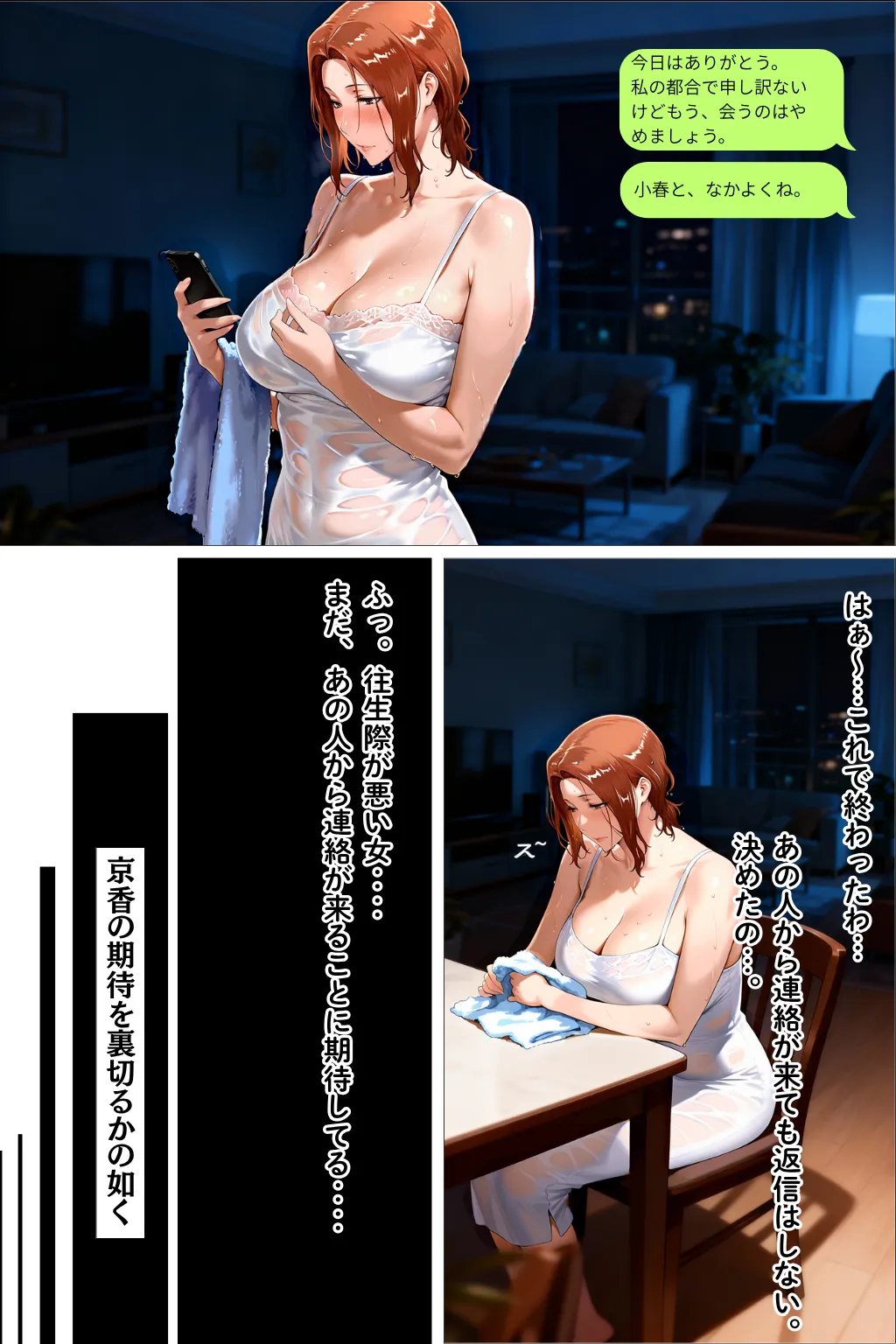 橘家の母娘丼 小春のチャラ彼巨チンにハマる話 京香編 - 10ページ