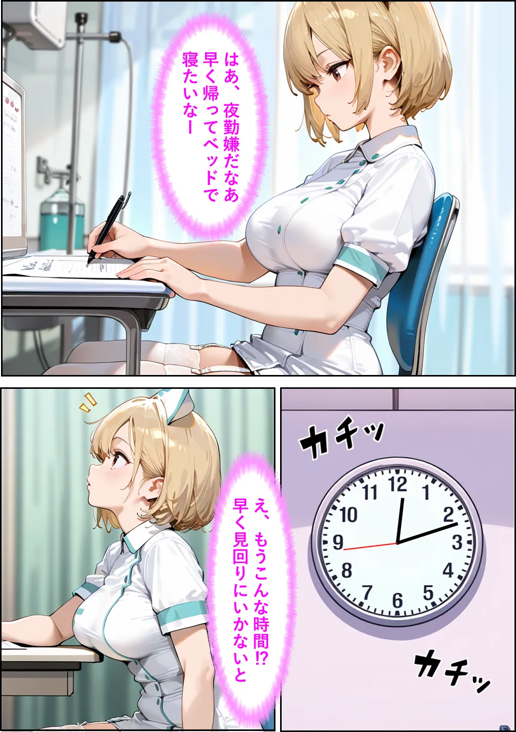 巨尻病棟〜金髪ナースの巨尻がエロすぎる件について〜 - 2ページ
