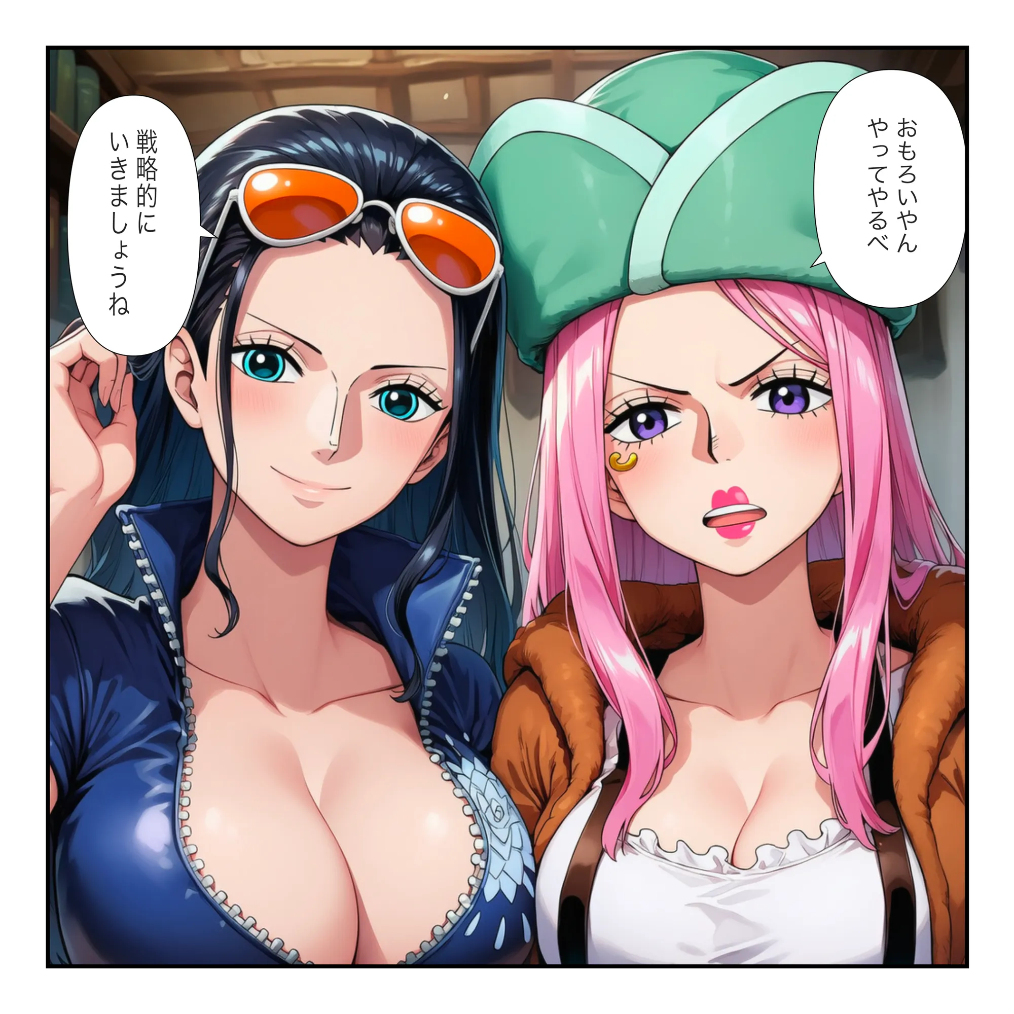 【ワンピ美女がコスプレ風俗】絶倫客と早イキ対決（ビビ・ハンコック・ロビン・ボニー・ナミ） - 6ページ