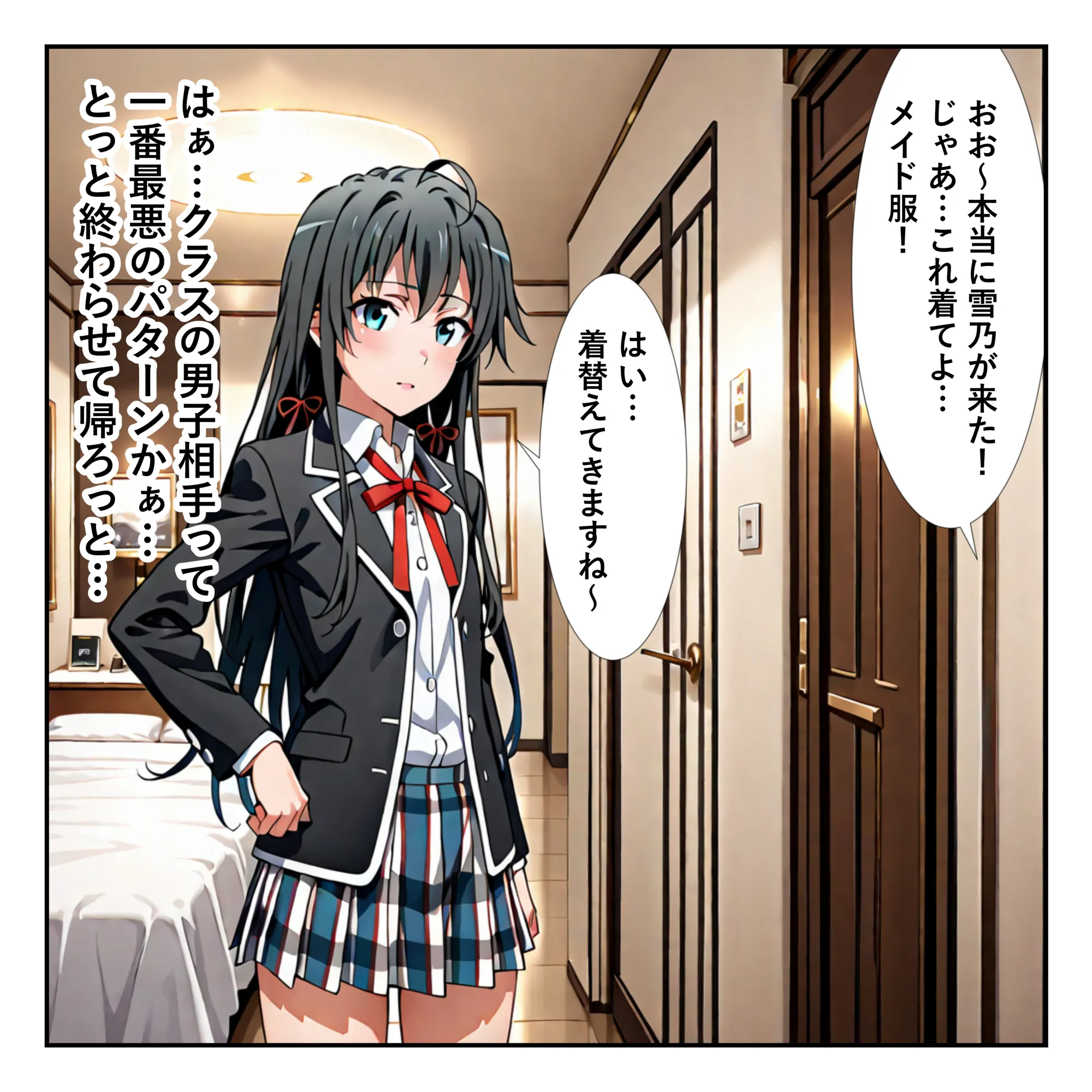 俺ガイル世界では？美人のクラスメイトがコスプレ本番デリヘル嬢だった［本編＋大量エロCG付き］ - 2ページ