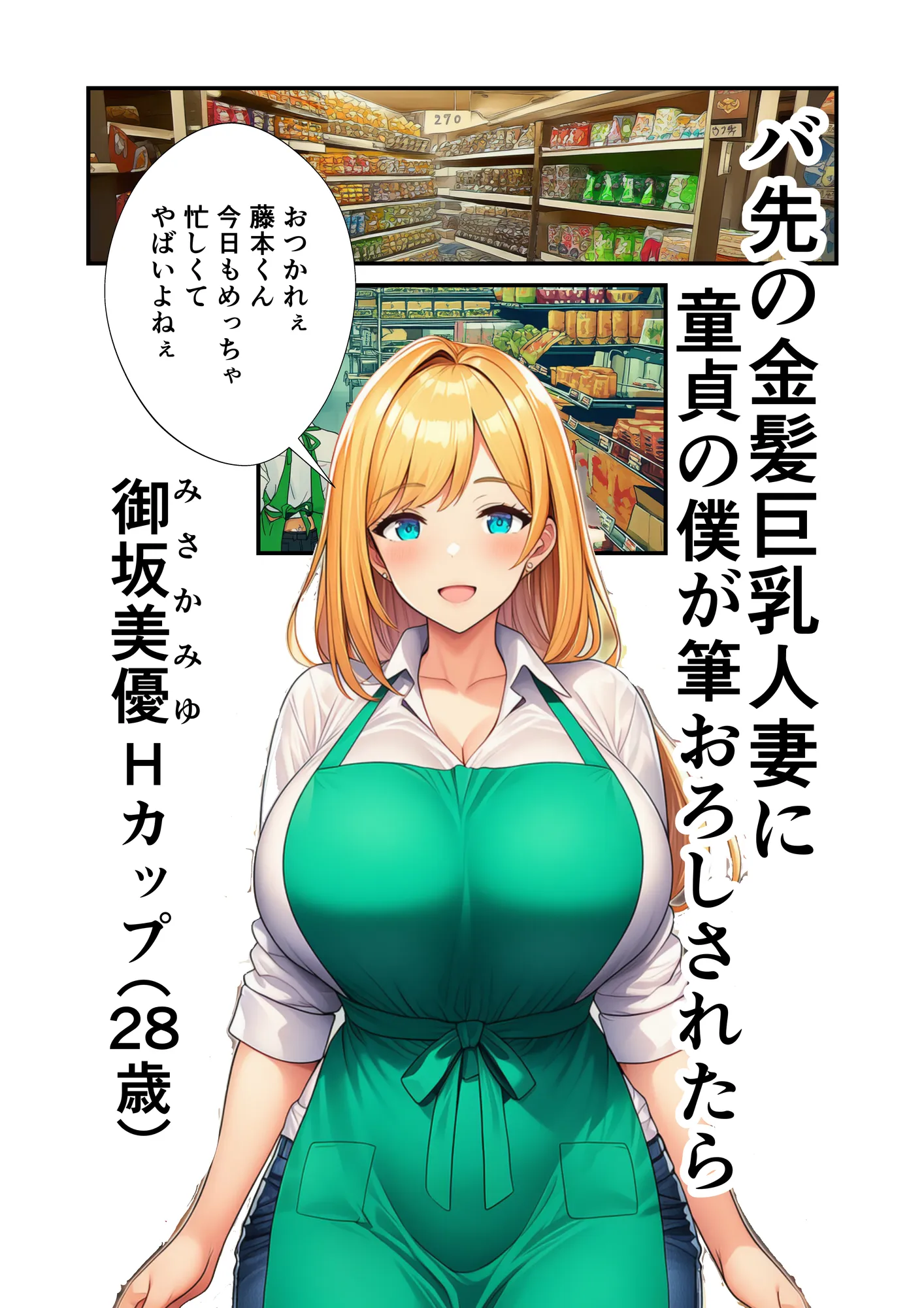 バ先の金髪巨乳人妻に童貞の僕が筆おろしされたなら - 1ページ