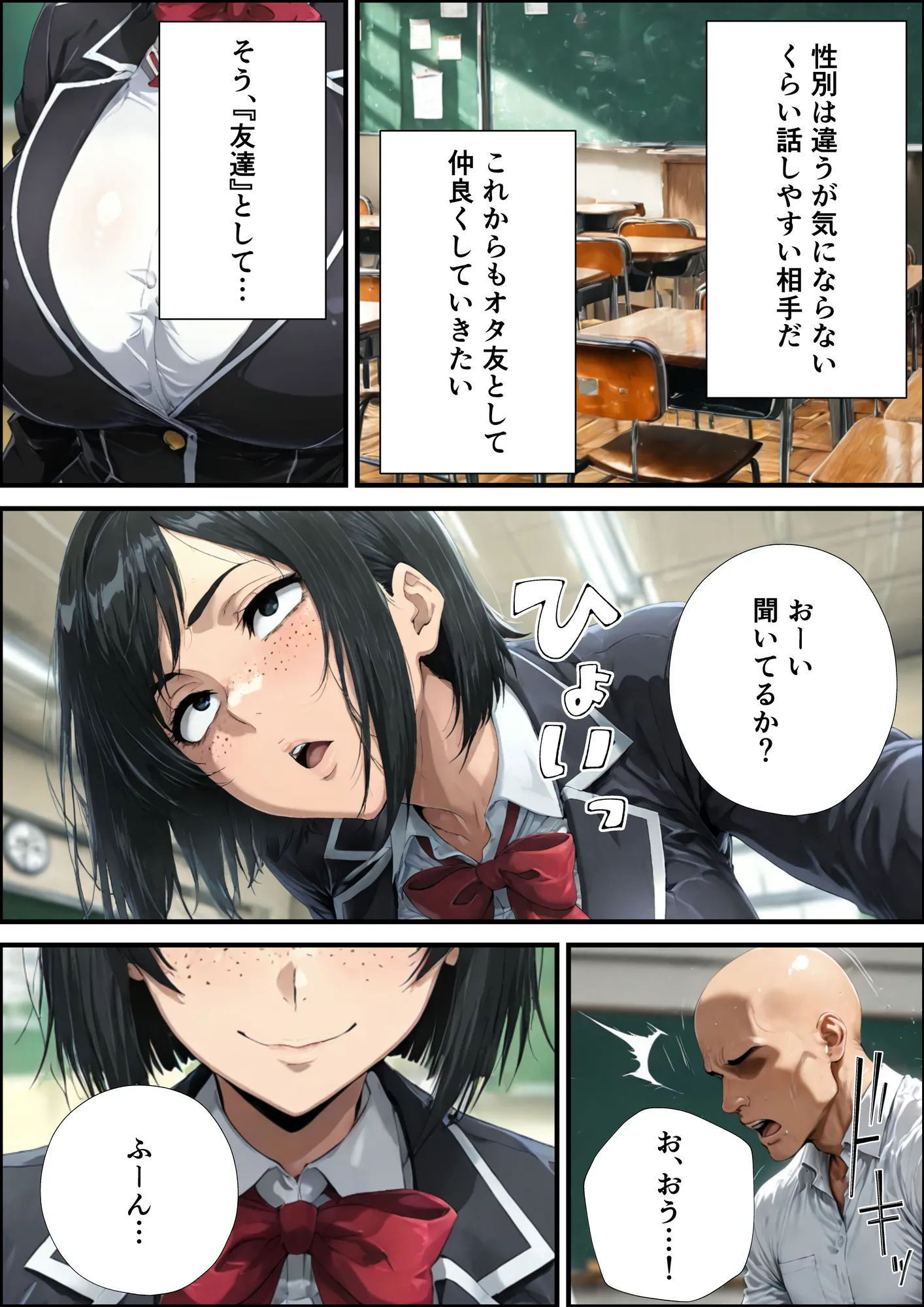 地味顔爆乳オタ友からの誘惑が止まらない - 3ページ