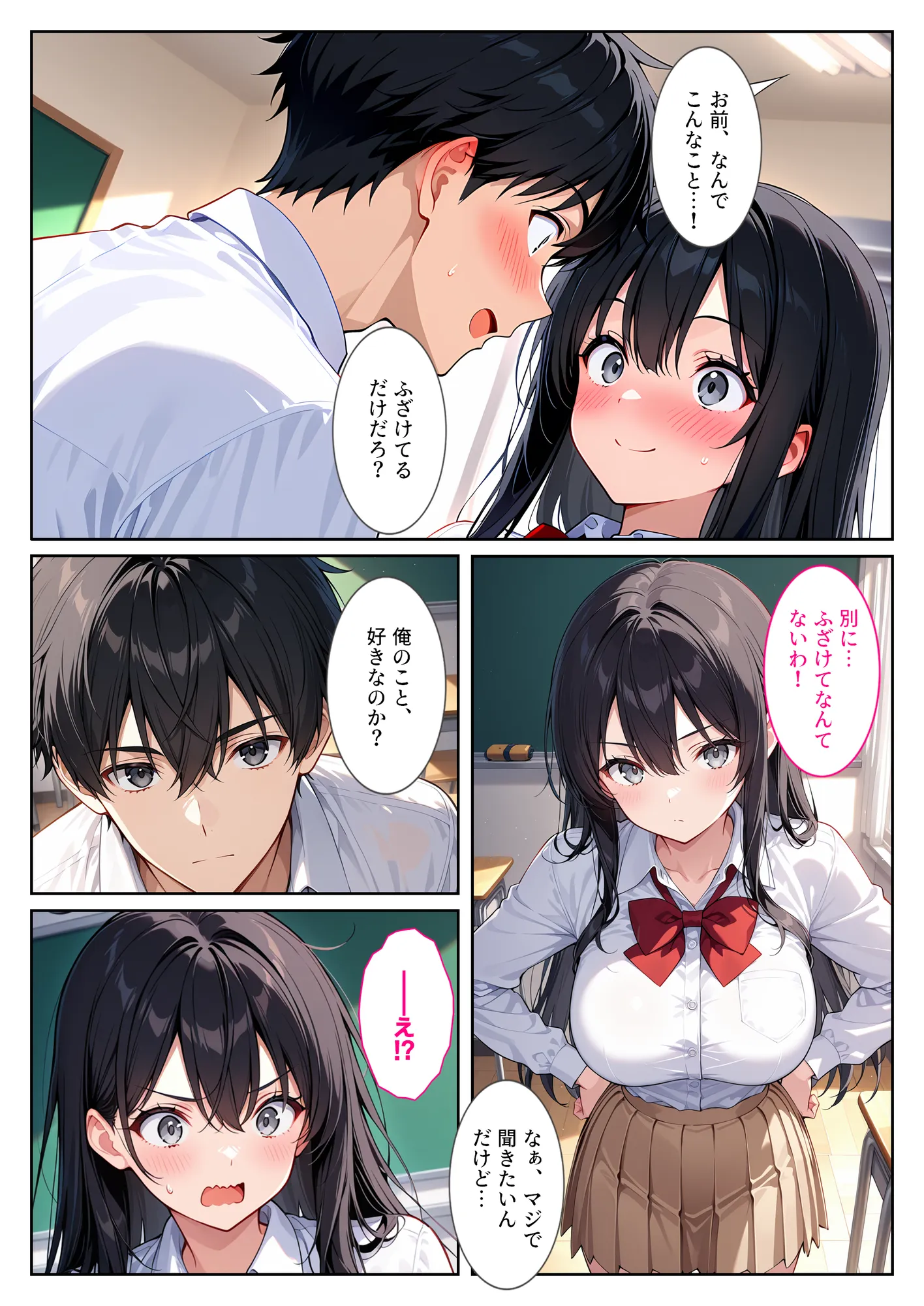 隣の席の清楚な爆乳同級生がカラダで煽って中出し懇願してくる話 - 8ページ