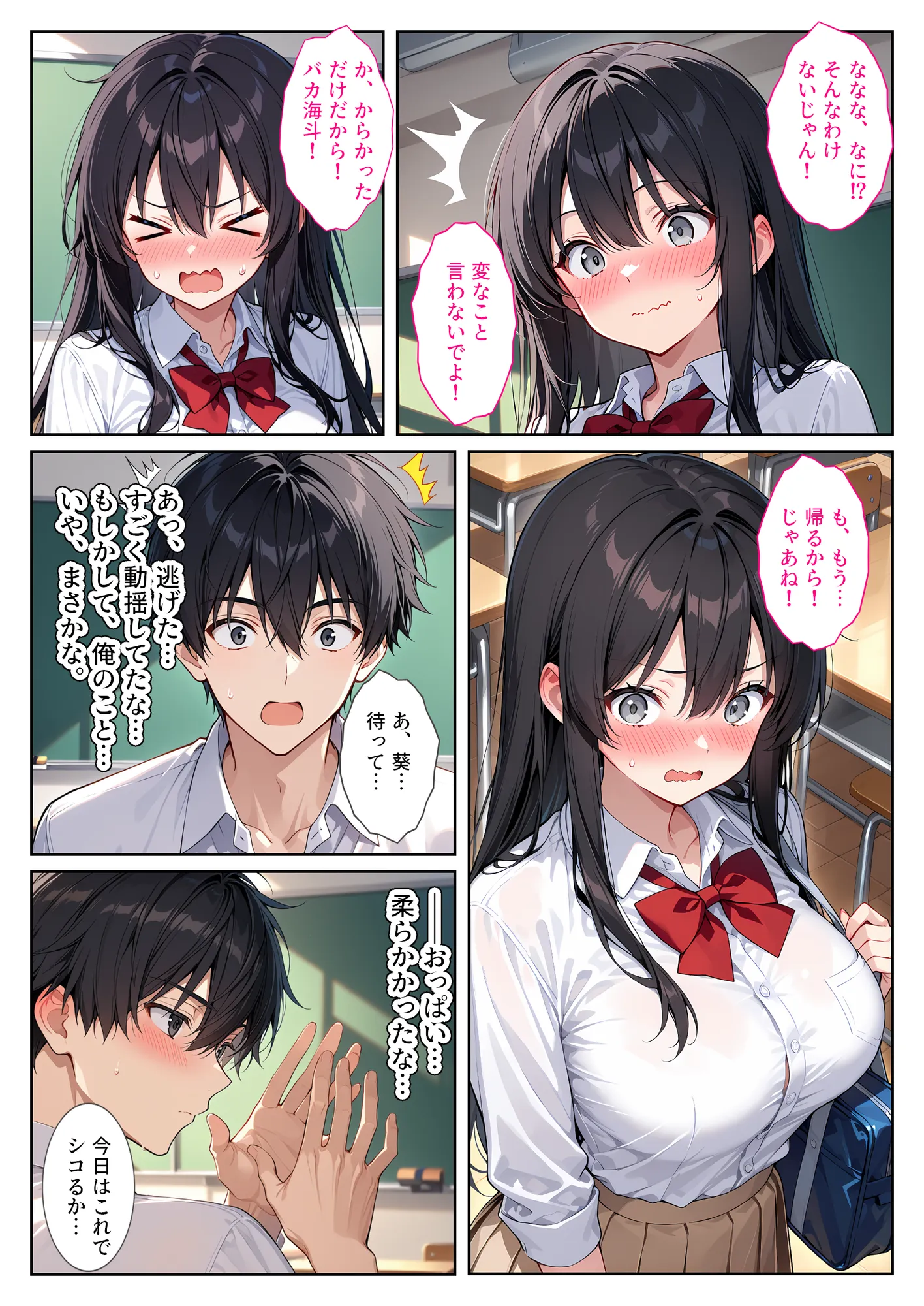 隣の席の清楚な爆乳同級生がカラダで煽って中出し懇願してくる話 - 9ページ