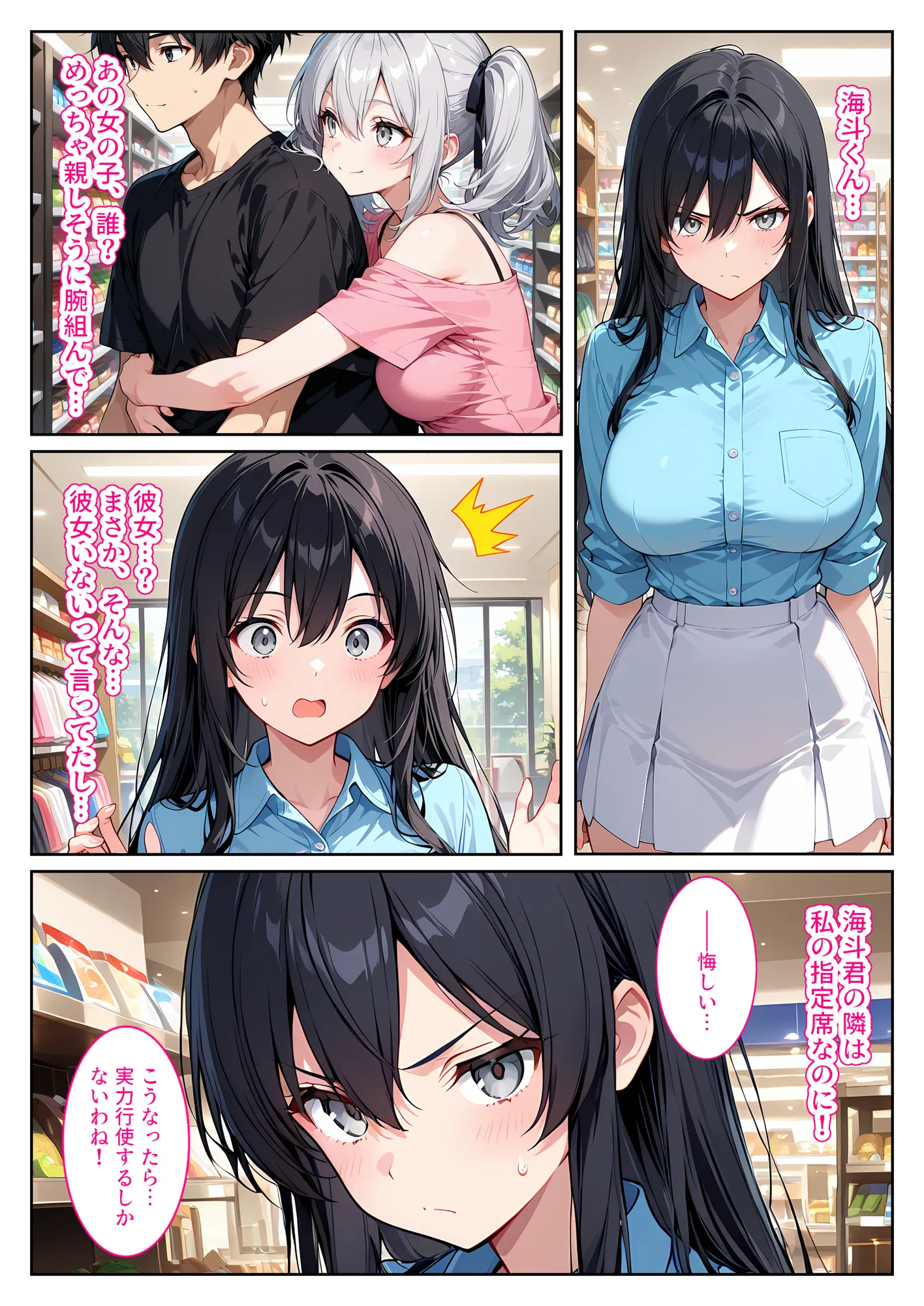 隣の席の清楚な爆乳同級生がカラダで煽って中出し懇願してくる話 - 13ページ