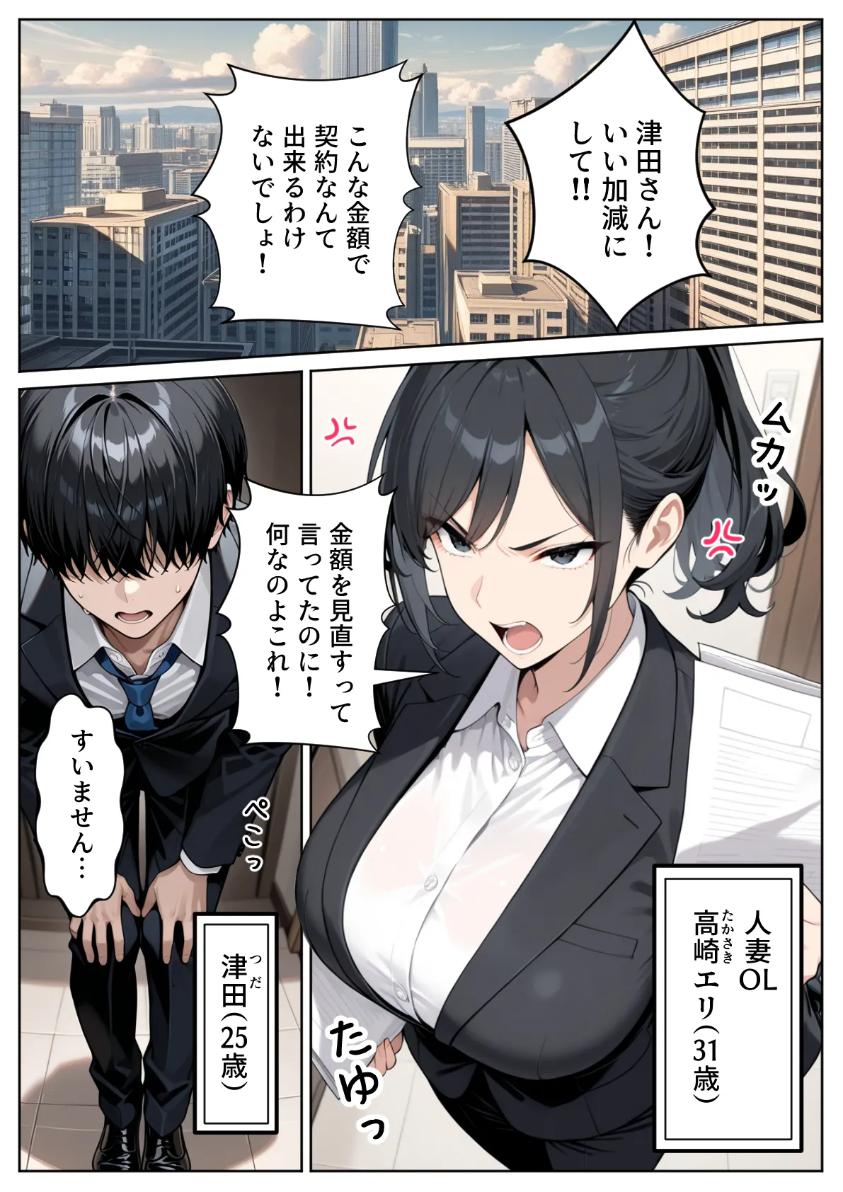 取引先の人妻OLを催●アプリで寝取りました - 1ページ