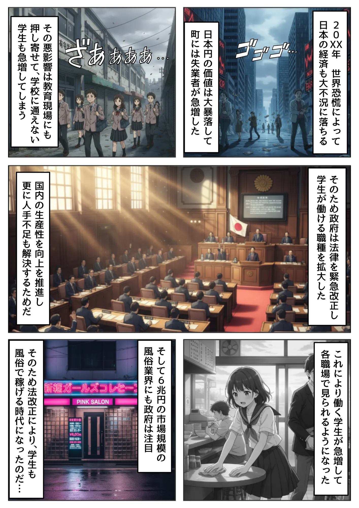 大不況な家計を助けるために、ピンサロ店♂で面接しただけなのに《古手川さん》 - 1ページ