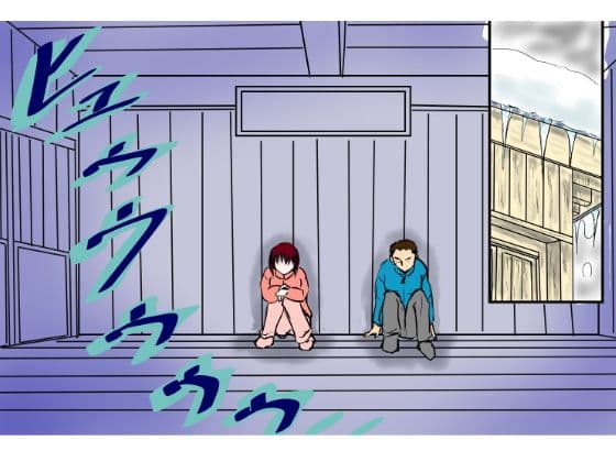 冬の山小屋、襲う男、襲われる女 サンプル画像 2