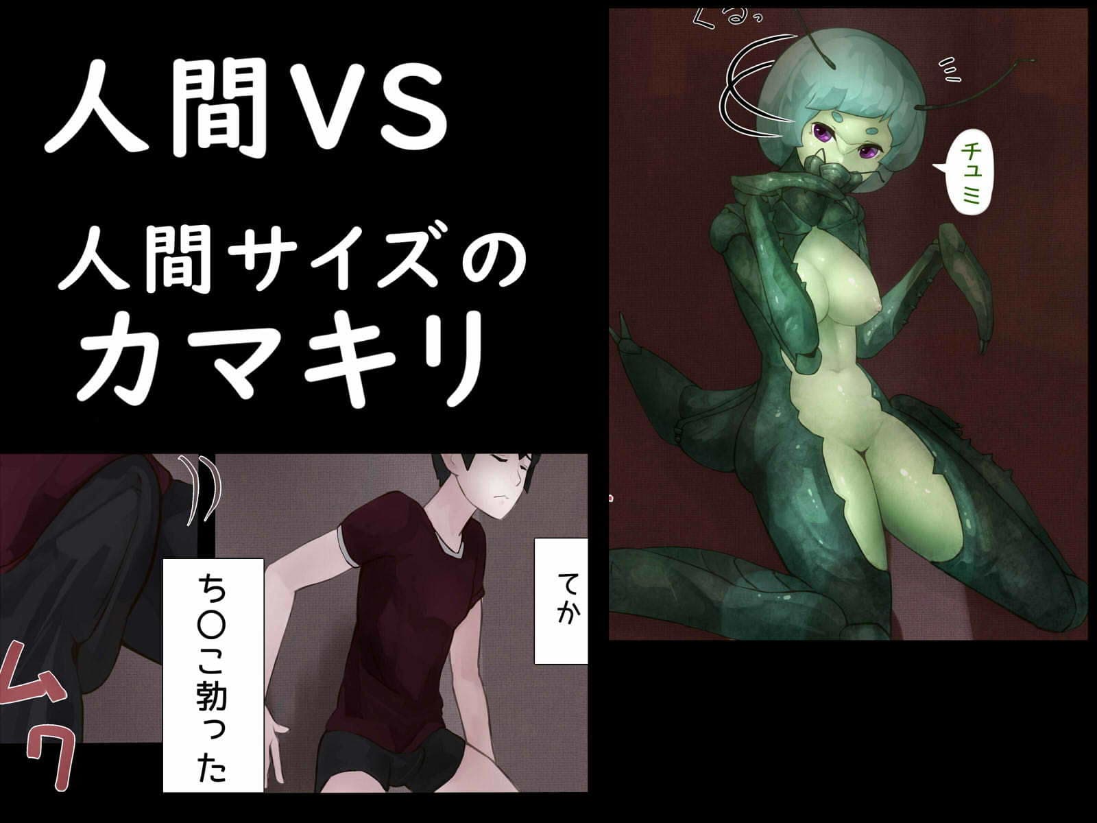 カマキリとせっくす ーヒト化ウイルス感染報告記録ー サンプル画像 1