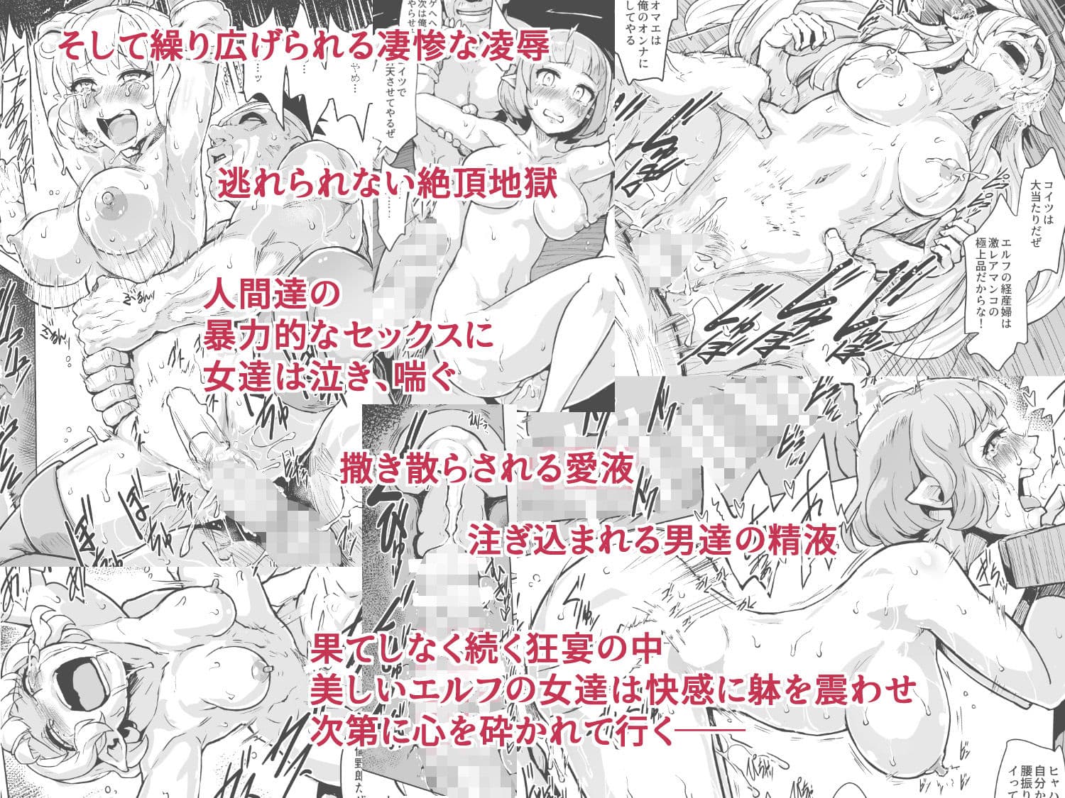 淫欲に狂いしエルフ達の唄 サンプル画像 2