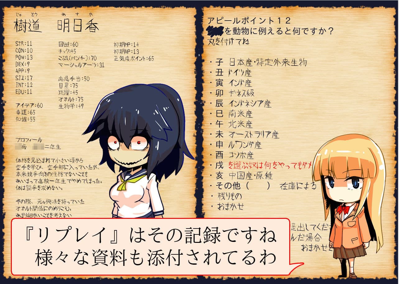 クトゥルフ人体改造TRPGリプレイ 換骨奪胎 サンプル画像 2