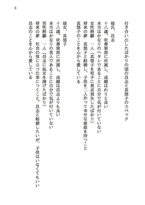 あの日告白した君が寝取られ妻になって80人もの男に股を開くなんて考えもしなかった-寝取られ夫婦の回想録 サンプル画像 1