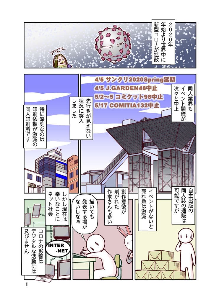 創作同人電子書籍のススメ 2020年コロナにめげない電子配信11ストア サンプル画像 2