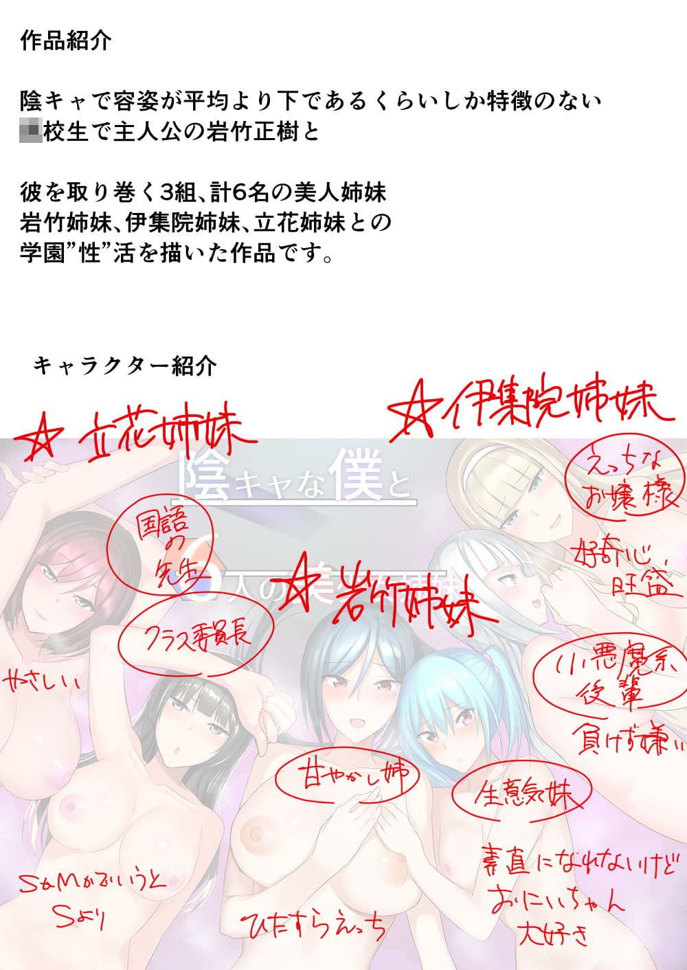 陰キャな僕と6人の美少女姉妹 サンプル画像 9