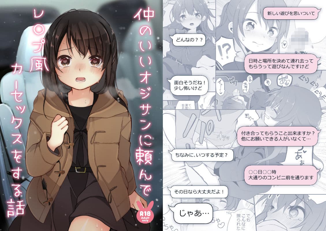 仲のいいオジサンに頼んでレ○プ風カーセックスをする話 サンプル画像 1