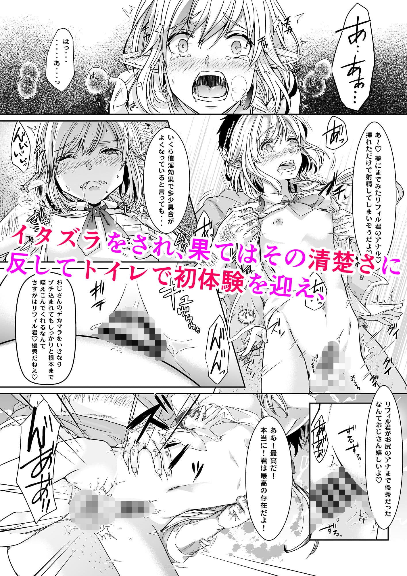 憧れのエルフ少年が弱っていたので治療ついでにメス堕ちさせたい サンプル画像 3