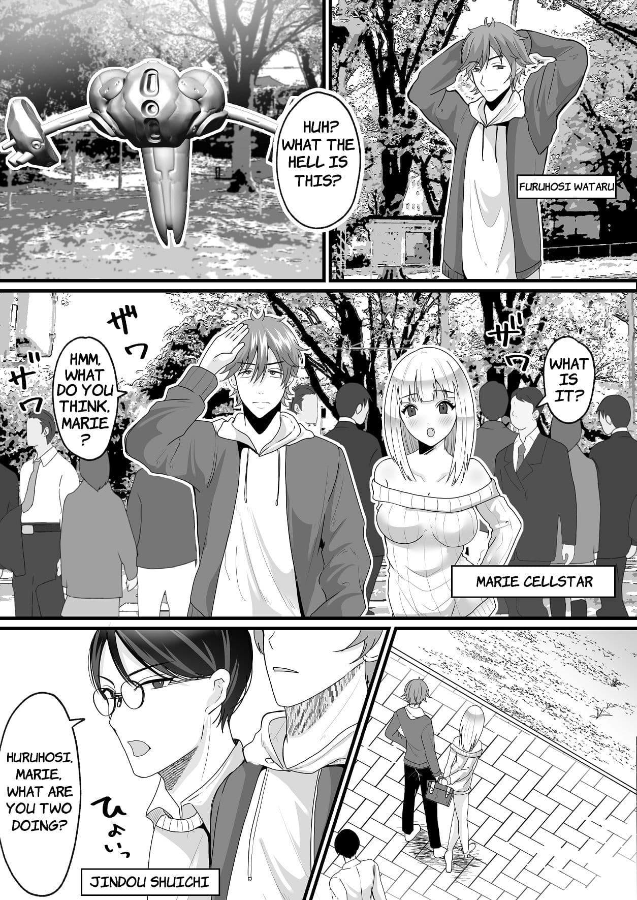 女体化でタイムスリップ!?原始世界で悪友と夫婦生活!? サンプル画像 9