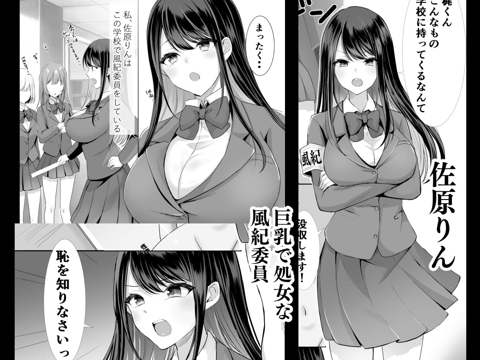 放課後はまだ帰れない ー巨乳処女風紀委員は一人Hを覗かれて‥ー サンプル画像 1