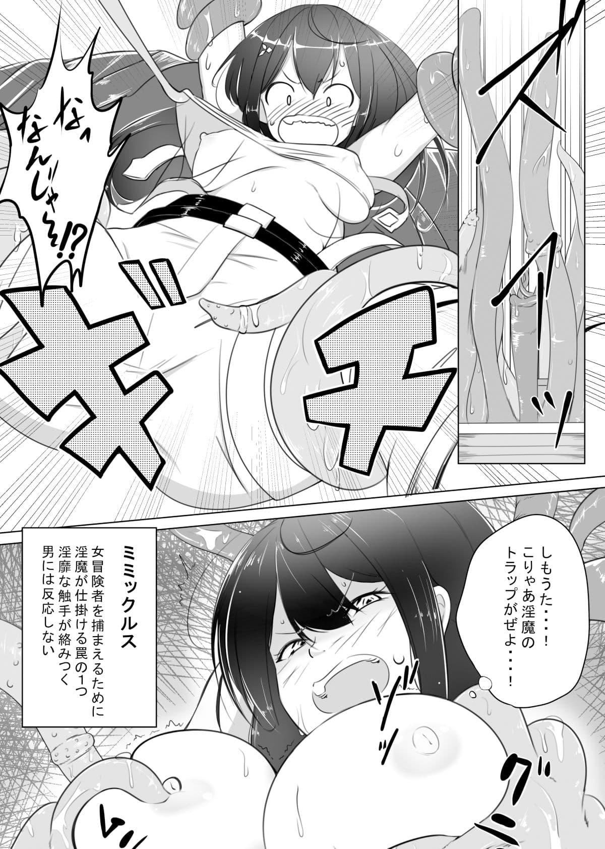 女冒険者が淫魔に捕まった話2 サンプル画像 2