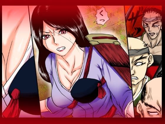 落馬の女武将は、その場で剥かれ。 サンプル画像 2
