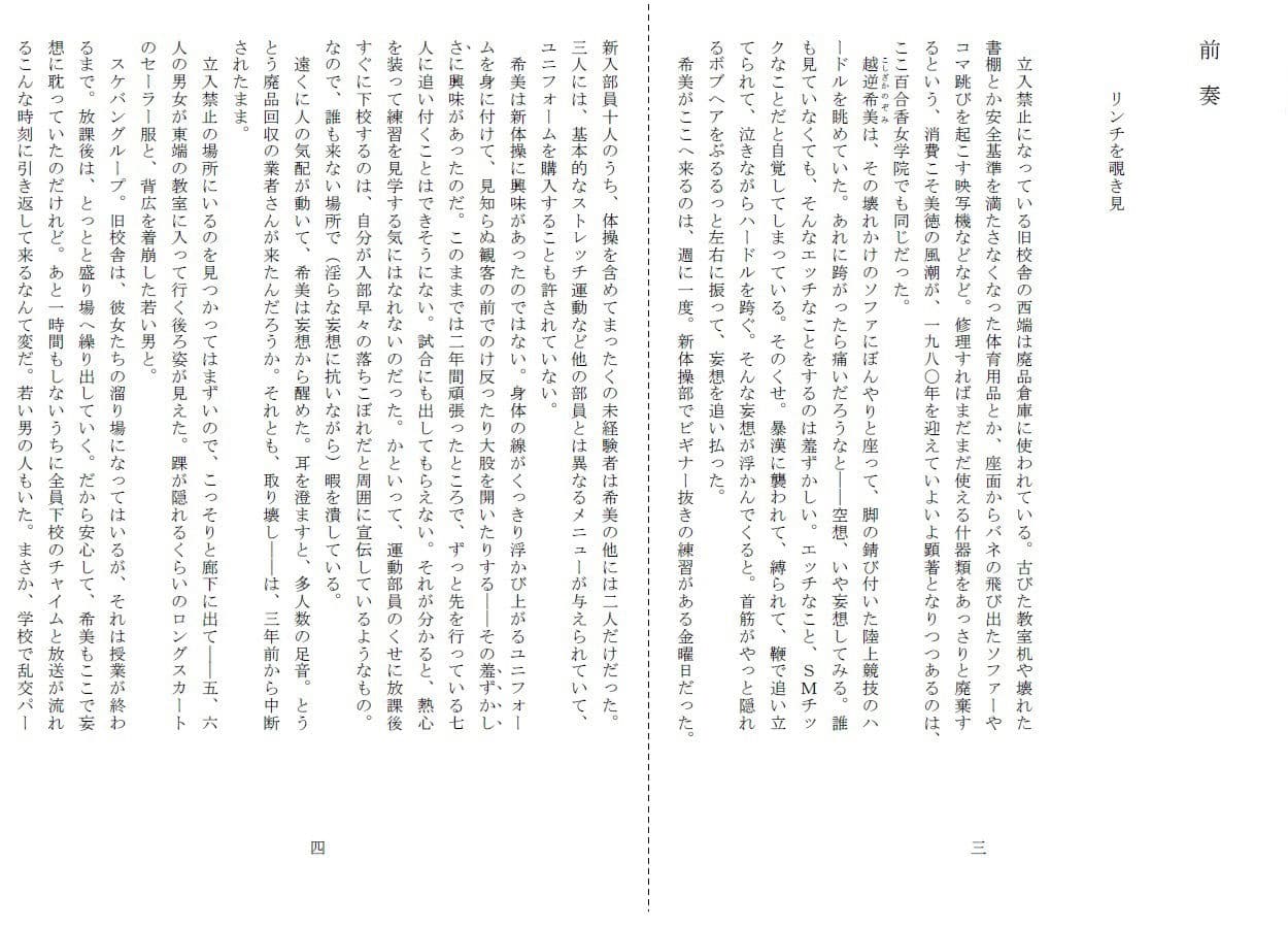 悦虐へのエチュード〜リンチをねだる未通(おぼこ)マゾ サンプル画像 2