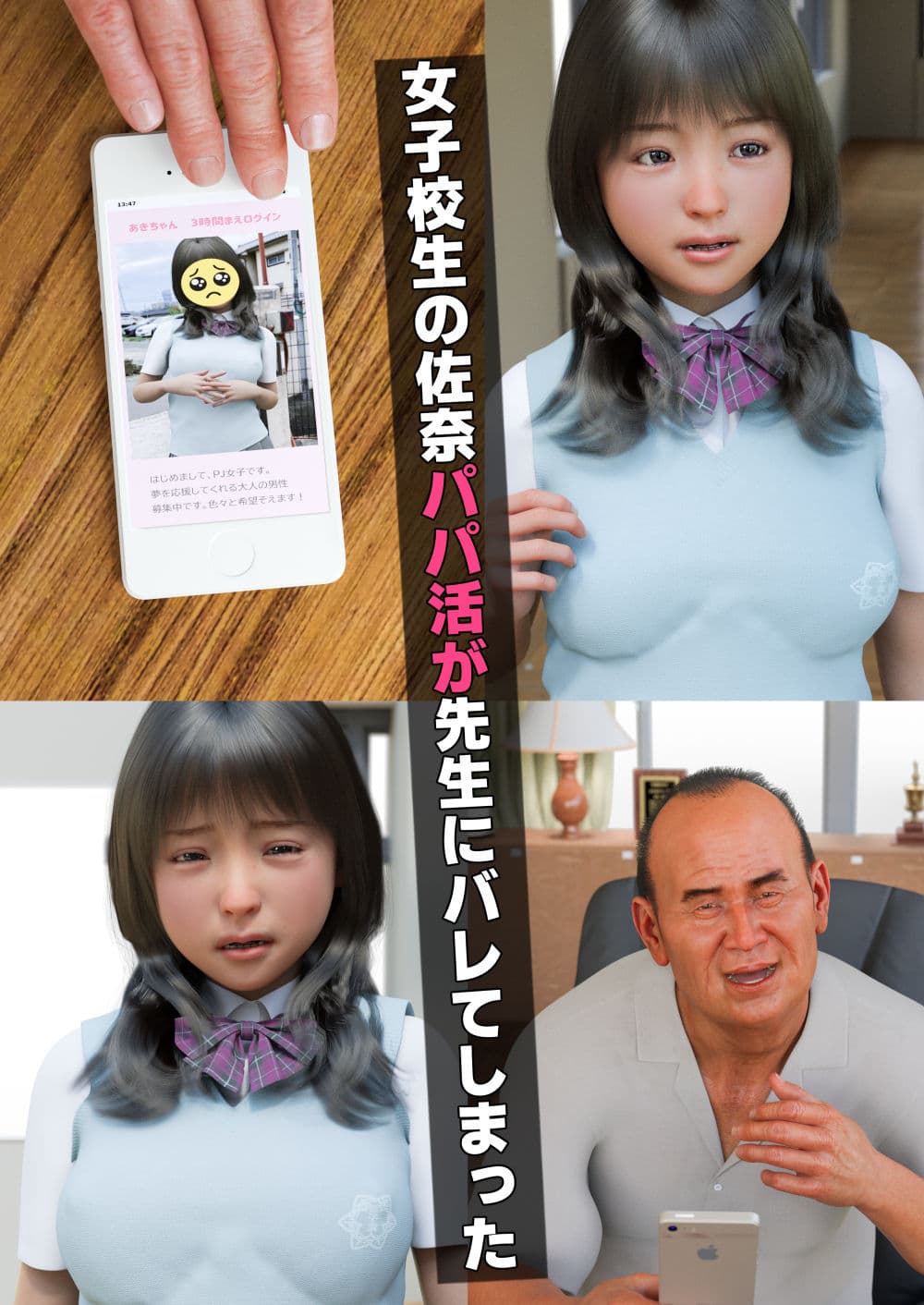 パパ活してるのばれた?!女子校生調教★物語 サンプル画像 3