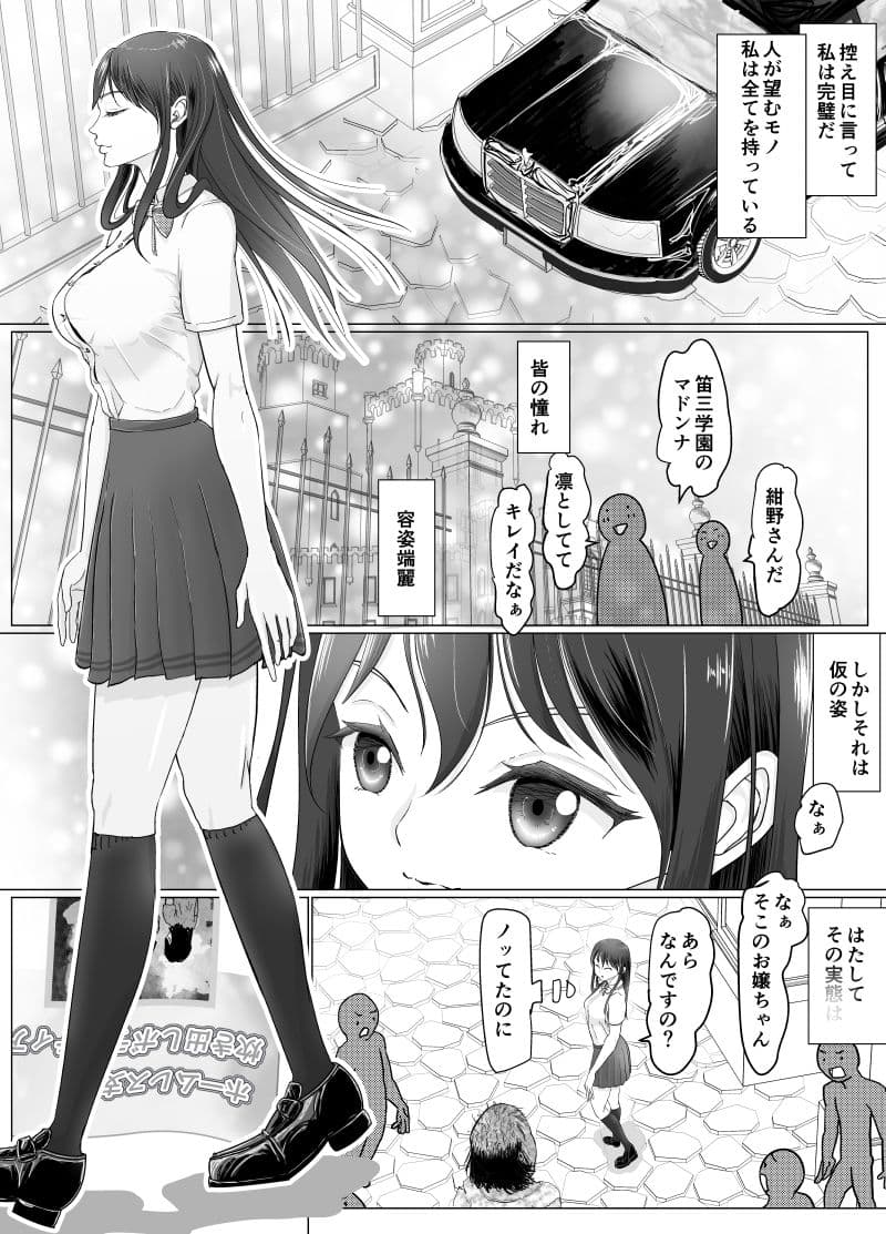 高飛車ヒロインと浮浪者 サンプル画像 1