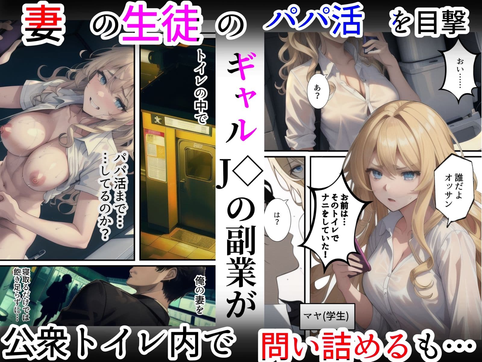 妻がパパ活アプリで同級生の男に寝取られた原因-嫁の女教師は生徒のギャルにパパ活でチャラ男パパ活アプリに登録され同級生に寝取られる。旦那の俺は「妻の寝取られ」を見せられながら生徒のギャルに犯●れ寝取られる話 サンプル画像 1