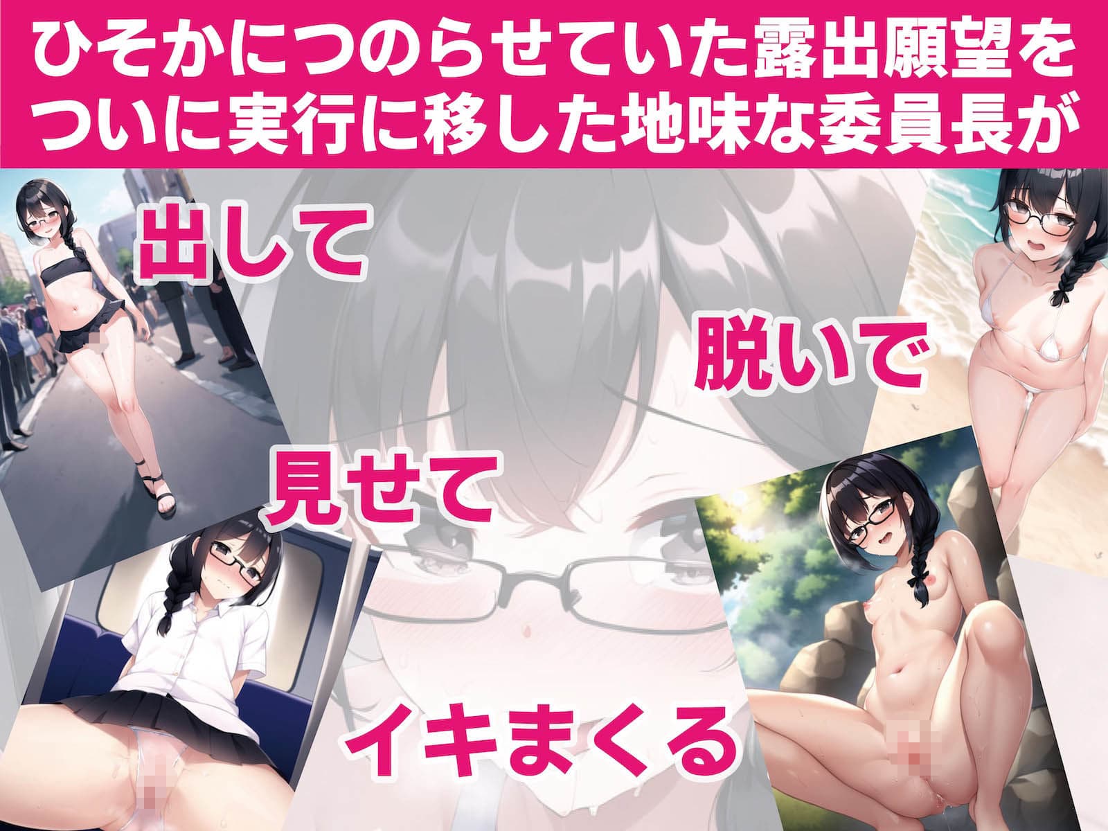 委員長・静井莉子の露出自慰日記 〜優等生のカゲキなイキぬき〜 サンプル画像 1