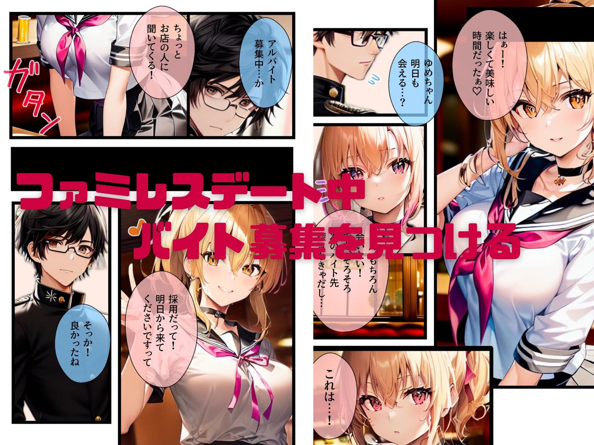 ぼっち・ざ・ふぁっく!2〜彼女になった陽キャ美少女処女ビッチとらぶらぶファミレスデート!でもそこでバイトを始めた彼女が屈強な店長に狙われて寝取られたのでやっぱりビッチでした サンプル画像 3