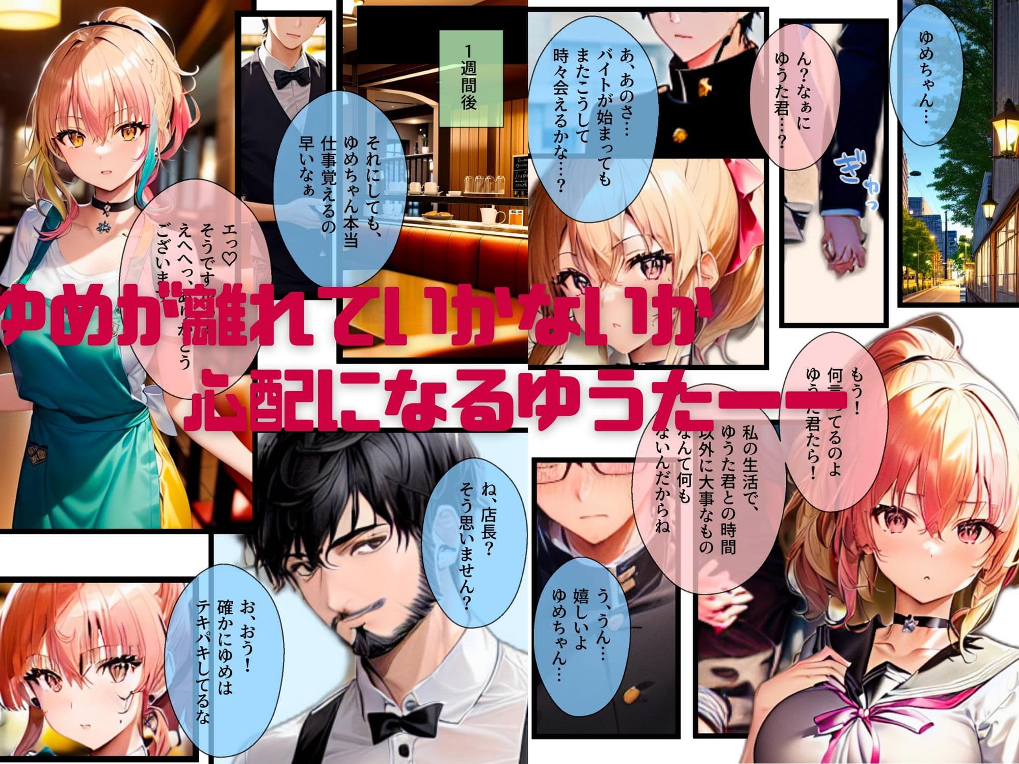 ぼっち・ざ・ふぁっく!2〜彼女になった陽キャ美少女処女ビッチとらぶらぶファミレスデート!でもそこでバイトを始めた彼女が屈強な店長に狙われて寝取られたのでやっぱりビッチでした サンプル画像 4