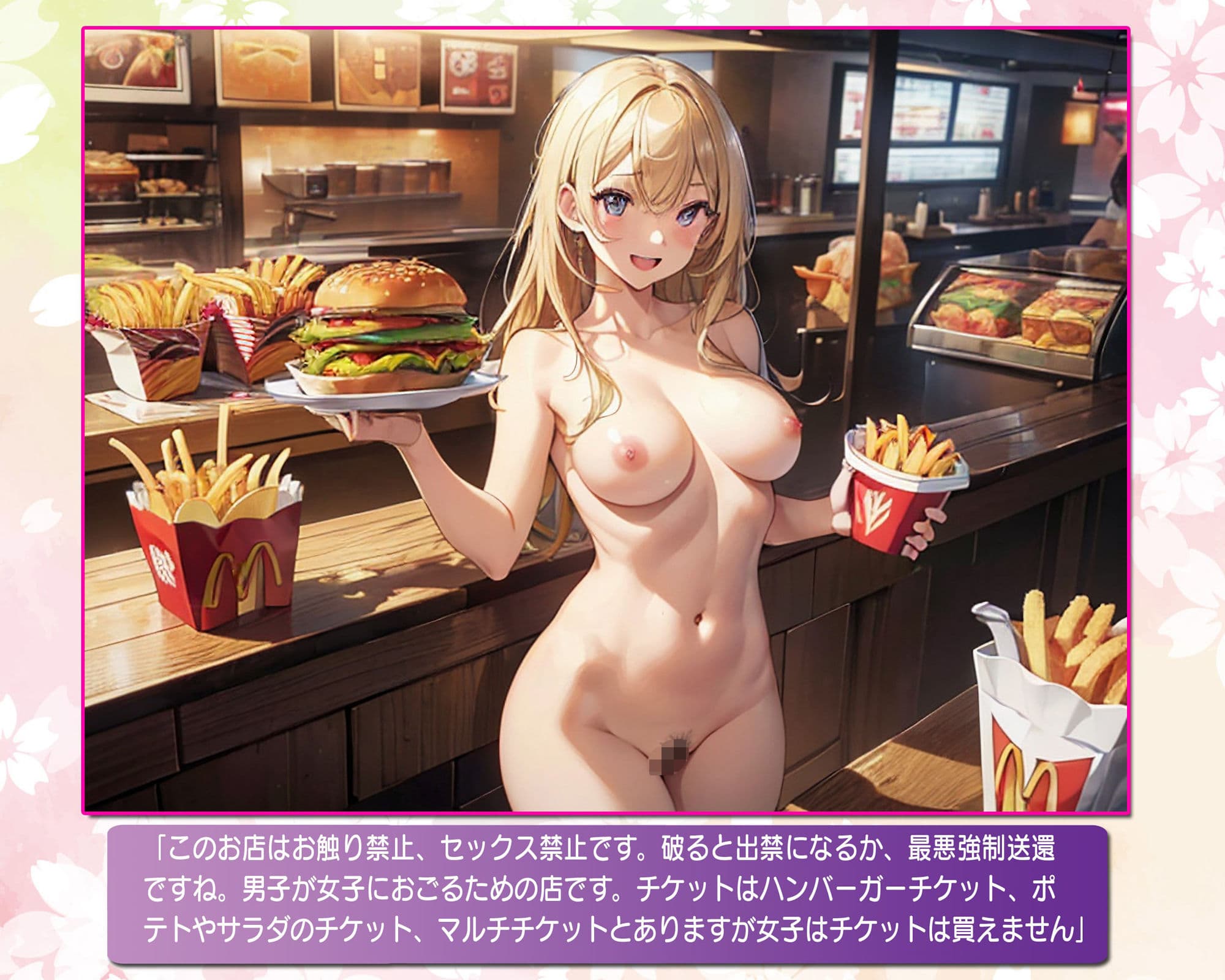 ヌーディストバーガーで私たちを食べさせて! サンプル画像 3