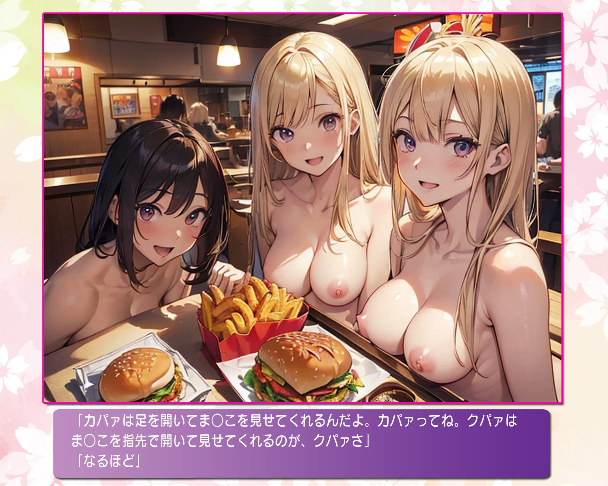 ヌーディストバーガーで私たちを食べさせて! サンプル画像 4