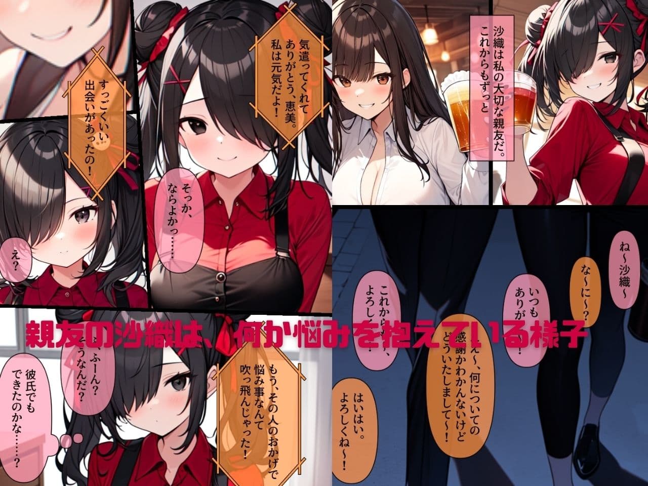 連れデスアクメ〜仕事がつらくて死にたい親友に連れられ謎の宗教施設に。デスアクメで果てようとする親友を助けようとするがちんぽと謎のクスリで昇天。死にたくないのに教祖との最初で最後のデスアクメキメちゃいます サンプル画像 1