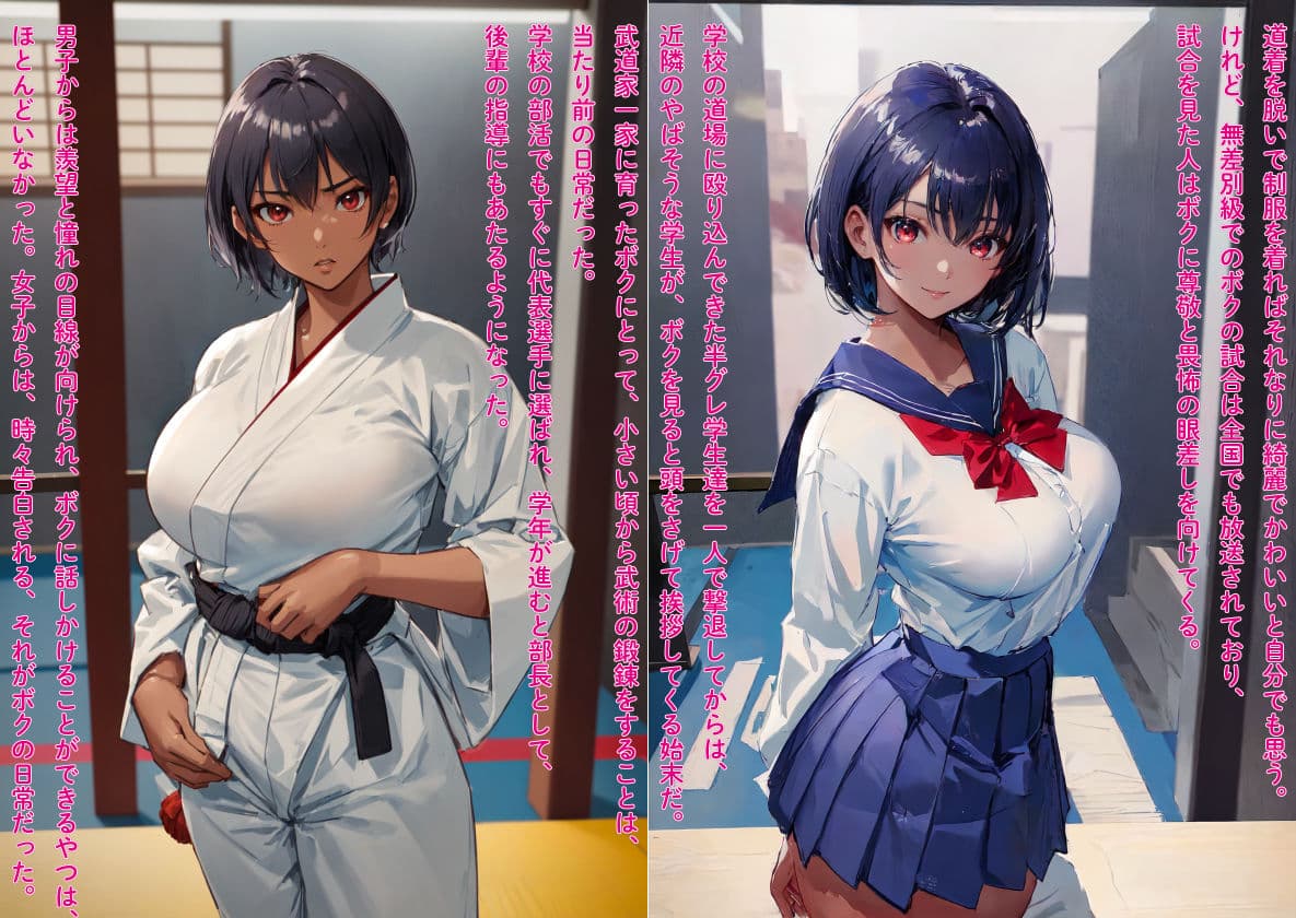 辱められたい願望の巨乳格闘娘が、強●&連続絶頂、中出し快楽堕ち サンプル画像 2