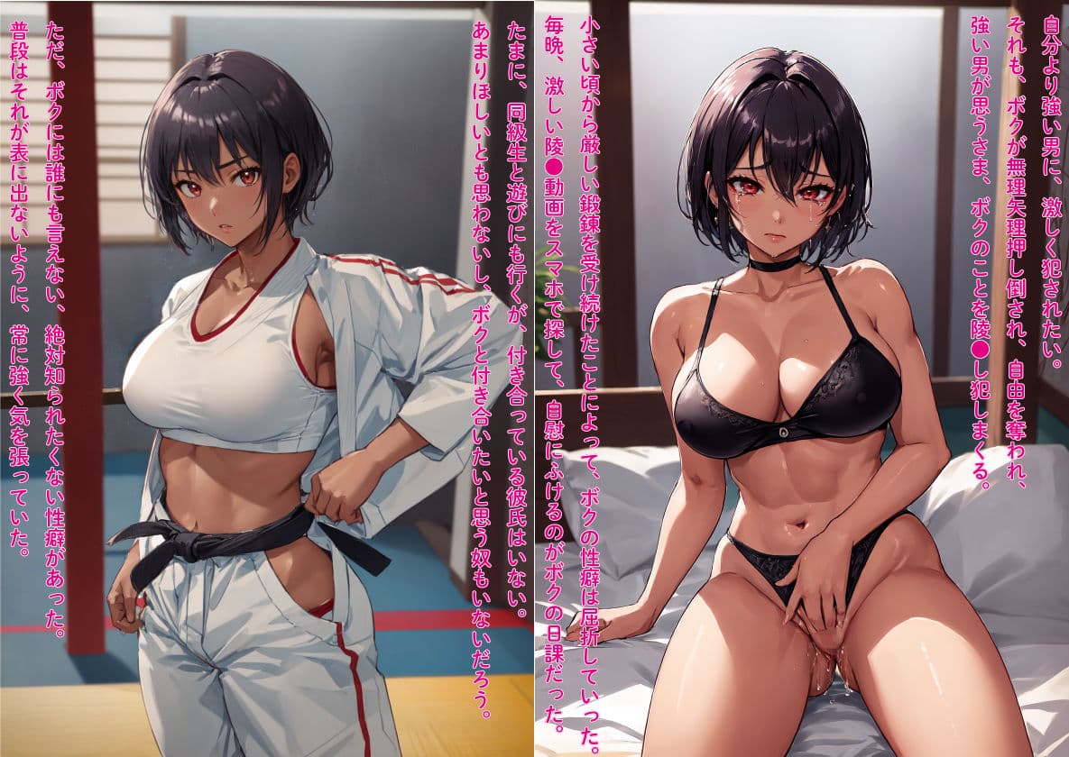 辱められたい願望の巨乳格闘娘が、強●&連続絶頂、中出し快楽堕ち サンプル画像 3