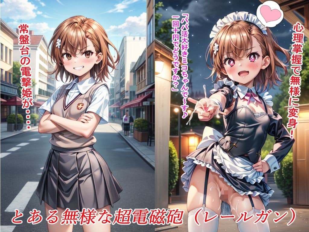 とある無様な超電磁砲(レールガン) サンプル画像 1