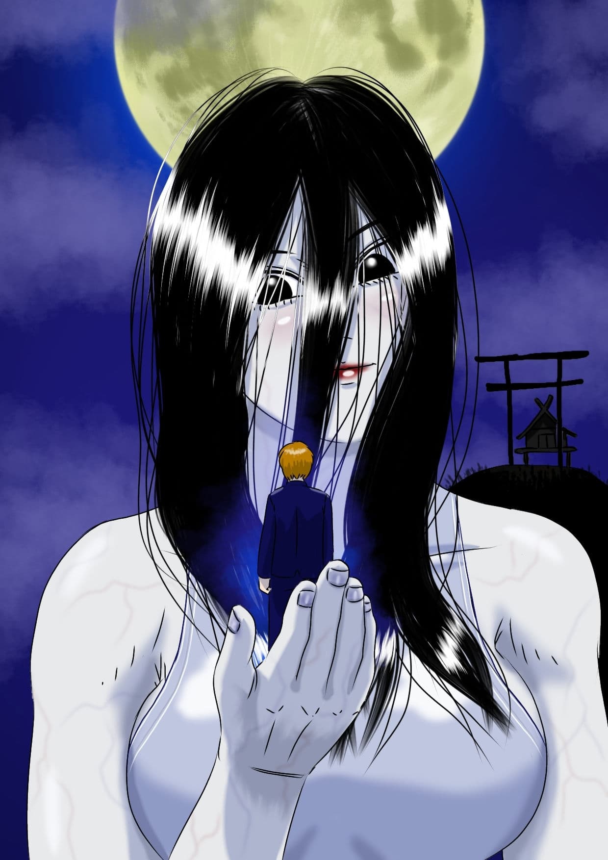 大女の怪・八尺様異説 巨女に襲われた僕は サンプル画像 1