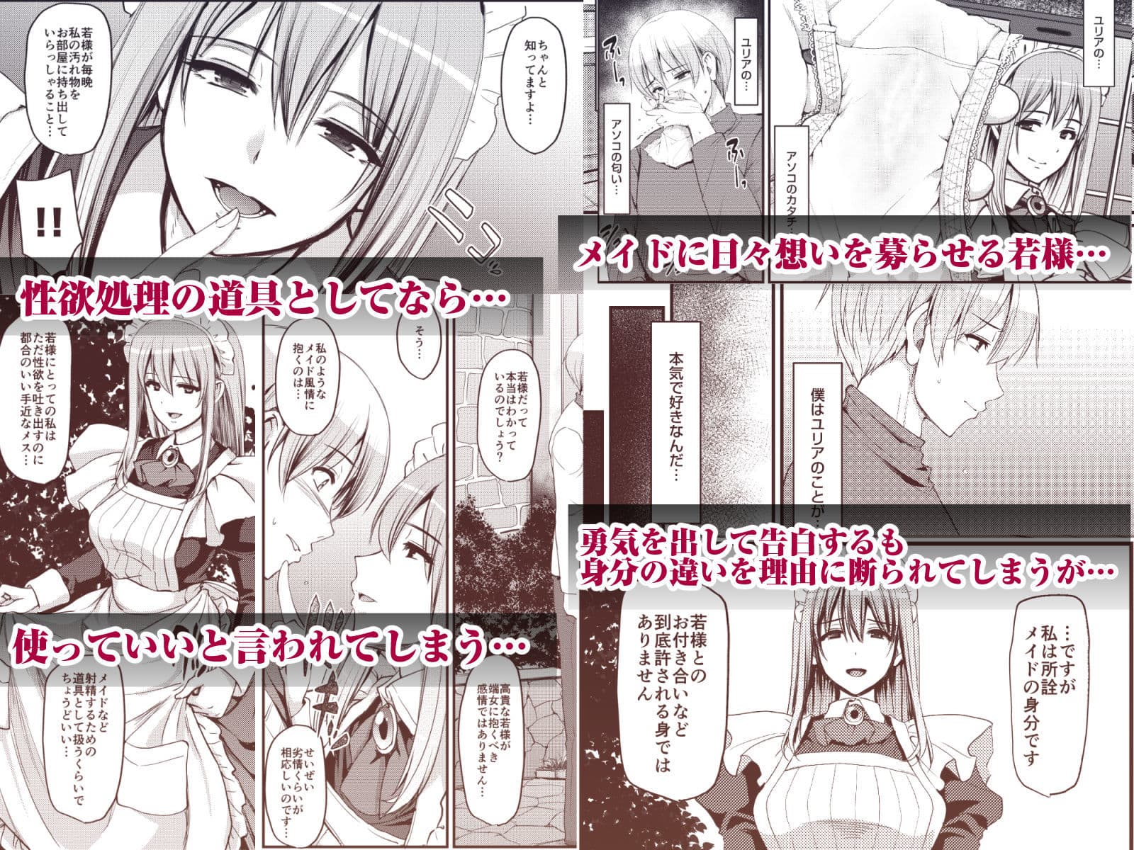 淫靡に薫るメイドの花弁が僕を今宵も狂わせる。 サンプル画像 2