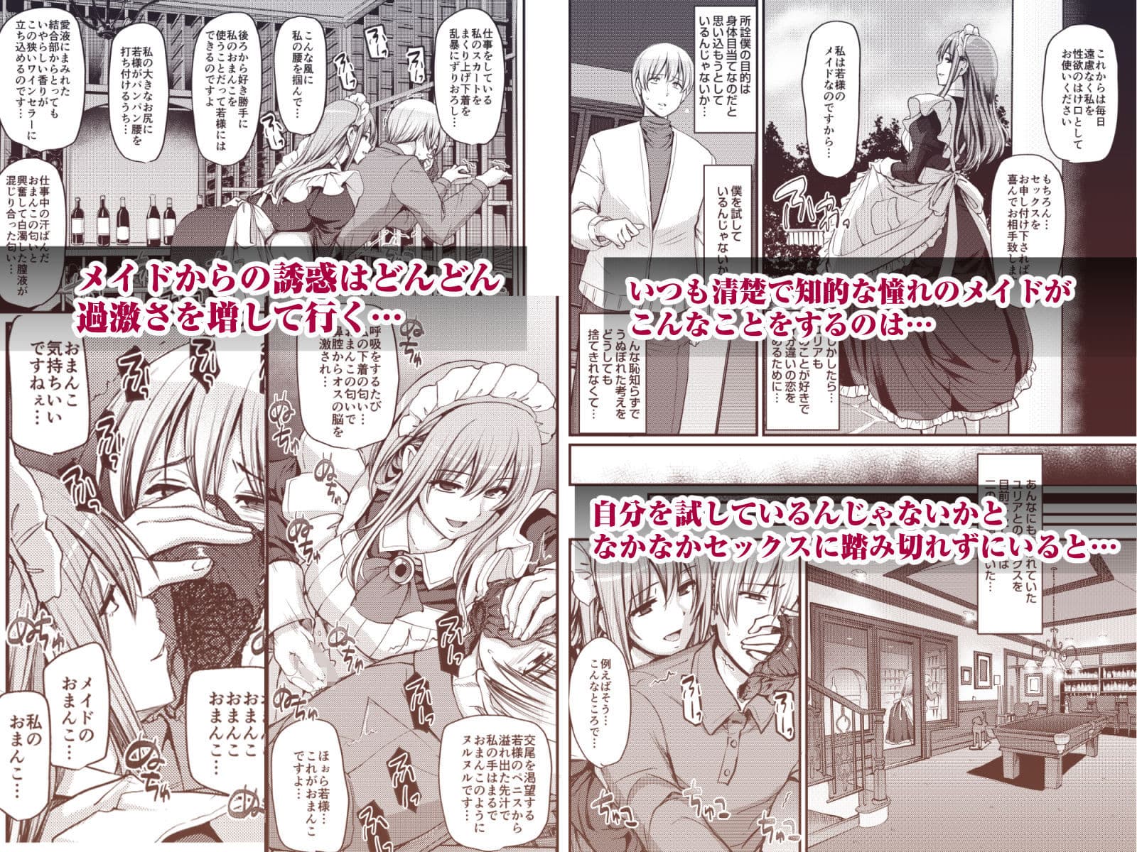 淫靡に薫るメイドの花弁が僕を今宵も狂わせる。 サンプル画像 5