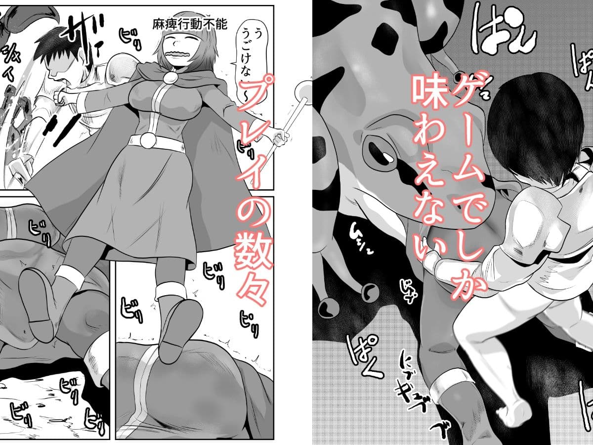 NPC姦ゲームの世界で胸の大きな僧侶を仲間にしてエッチなことをしちゃうぞ サンプル画像 5