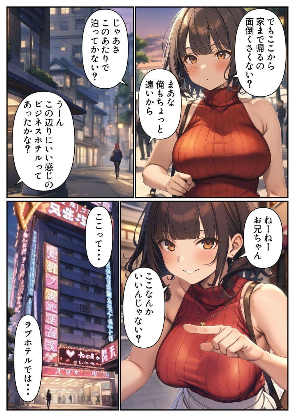 出会い系アプリで妹と出会ってしまった件 サンプル画像 2