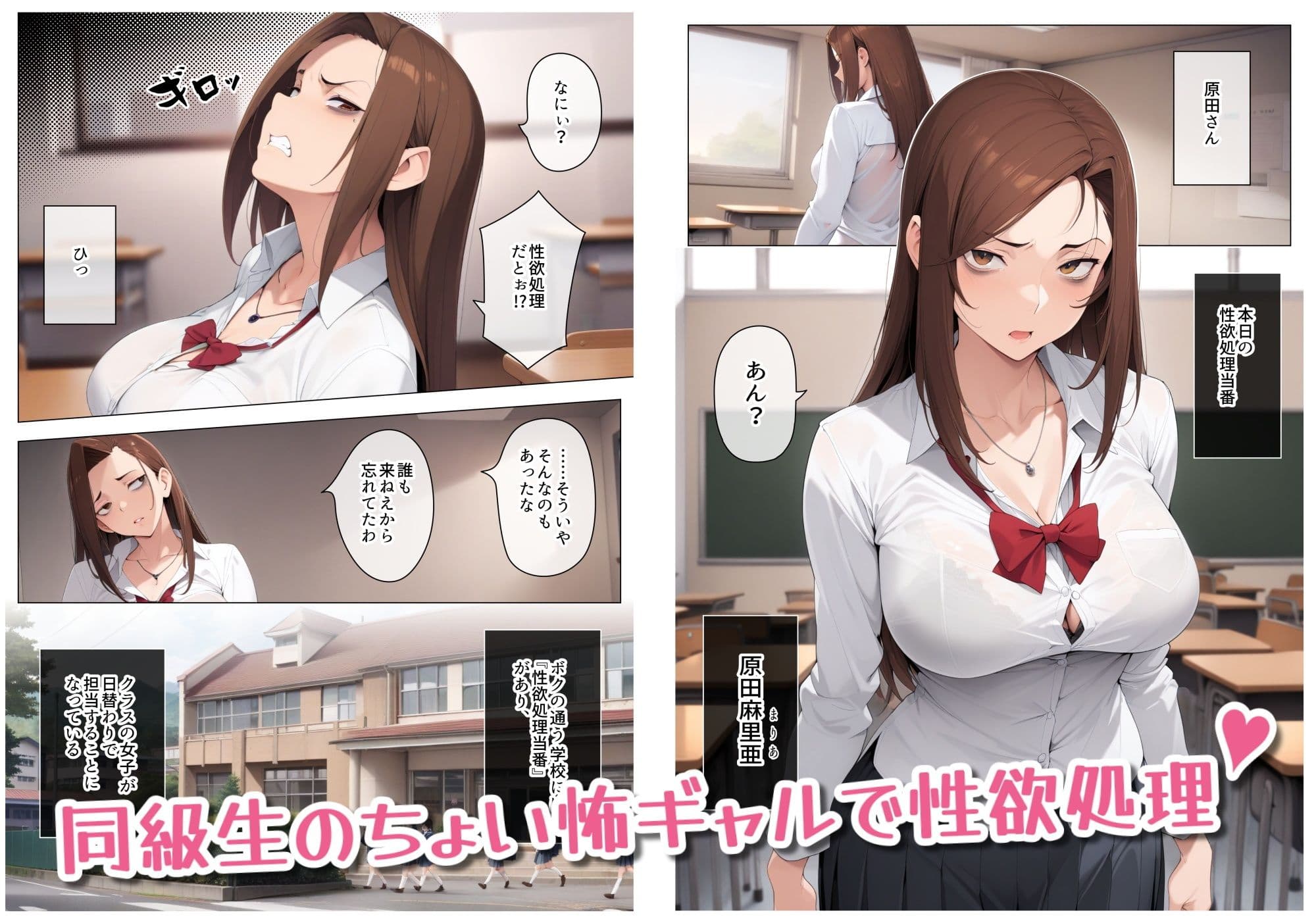 目つき悪いギャルで性欲処理 サンプル画像 1