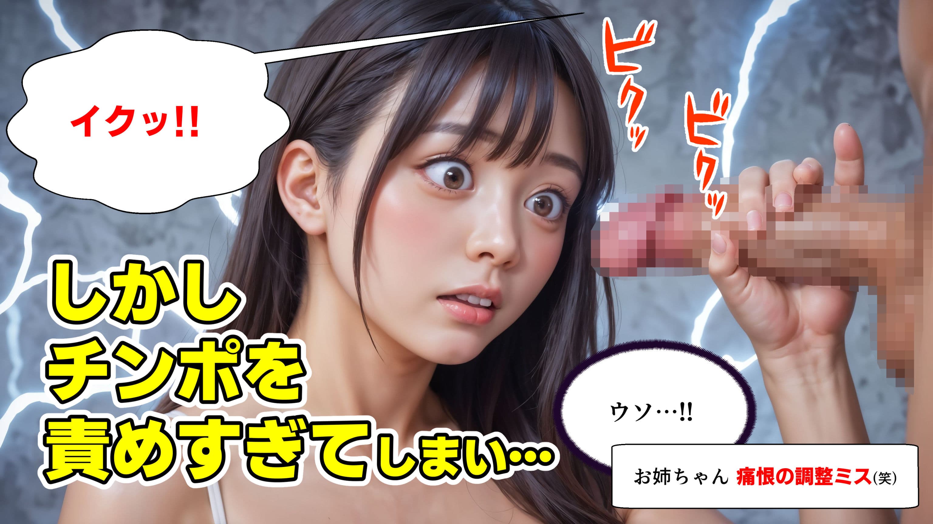 暴発顔射 弟の射精管理失敗で近親相姦中出しSEXする姉【4Kマンガ+写真集】 サンプル画像 5