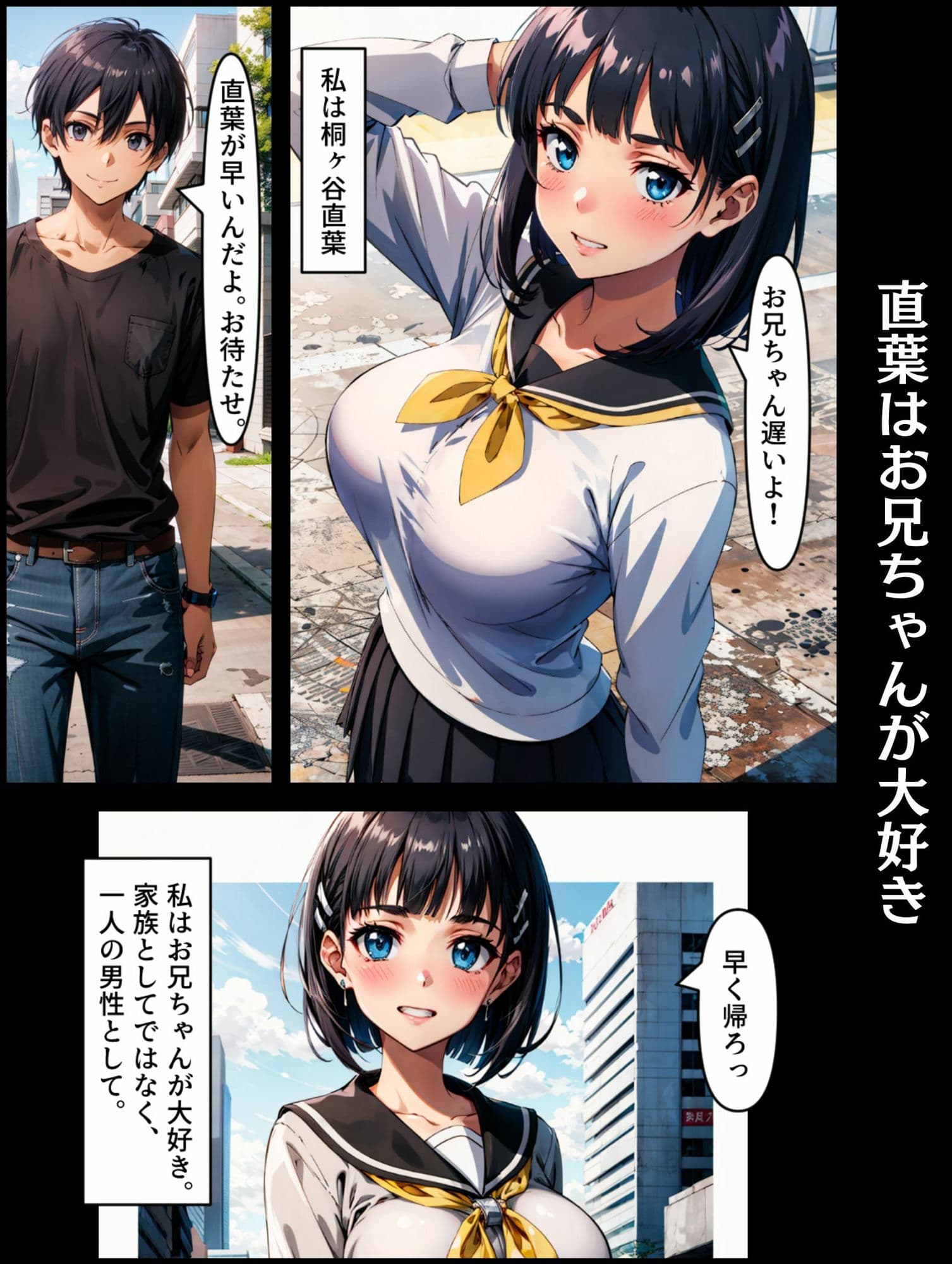 桐○谷直葉、催●おじさんに寝取られる〜お兄ちゃんを忘れて快楽堕ち サンプル画像 1