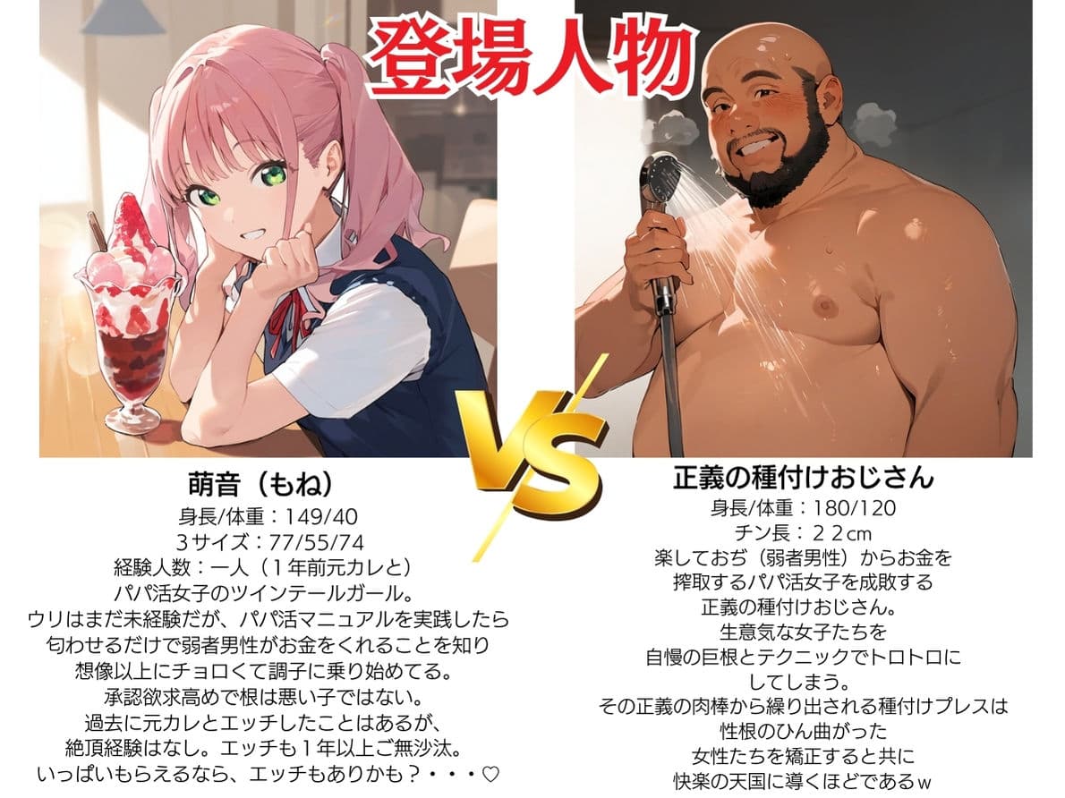 【パパ活女子成敗マニュアル】正義執行おじさんの種付け性交 サンプル画像 1