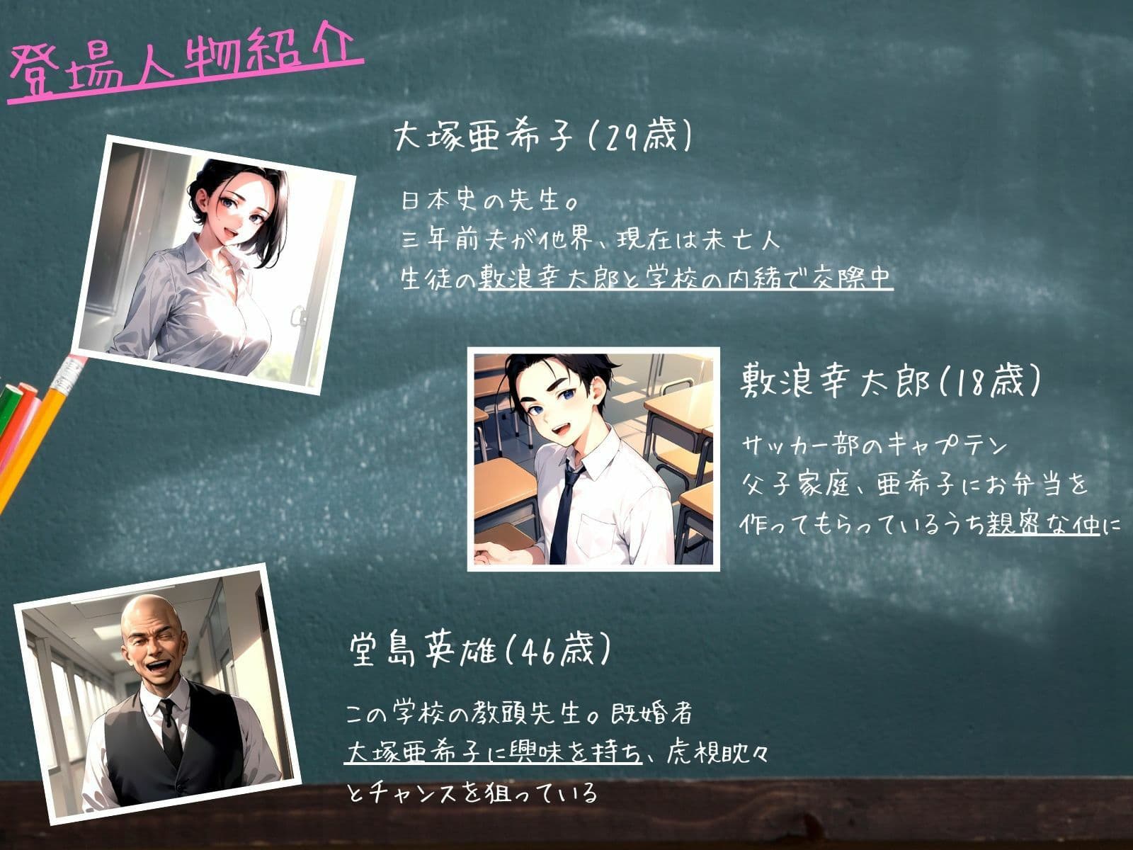 未亡人教師(上巻)大好きな先生が教頭の愛人に堕ちていた件 サンプル画像 1