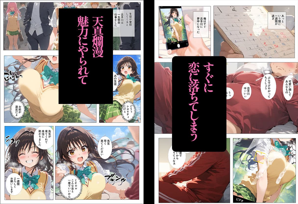 古〇川唯、絶倫キモ教師の肉便器になった話 サンプル画像 3