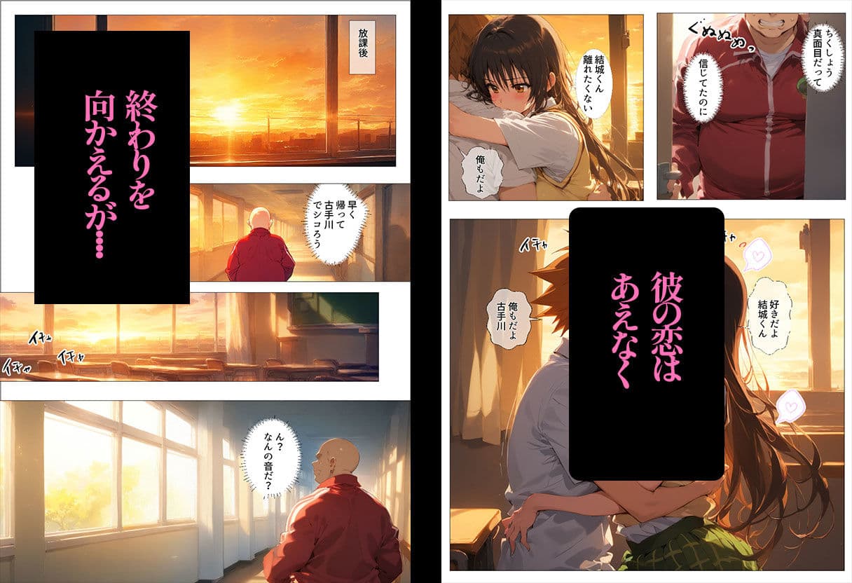 古〇川唯、絶倫キモ教師の肉便器になった話 サンプル画像 4